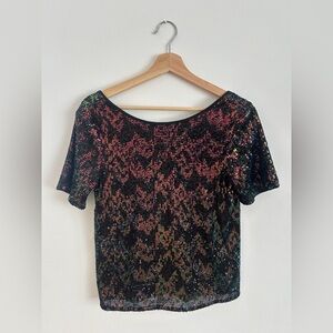 Sanctuary sequin top in XS